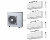Toshiba 4M Multi Split Klima 17.000+13.000+13.000+13.000 BTU/h A+++