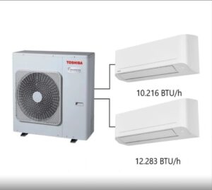 Toshiba 2M Multi Split Klima 10.000+12.000 BTU/h A+++
